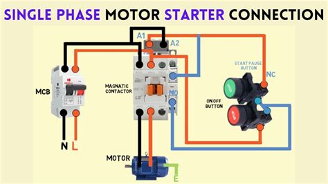 Magnetic Motor Starter Control Wiring Diagram